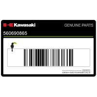 KAWASAKI Kontpaneel sticker, linkerkant 56069-0865