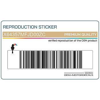 Zijpaneel sticker, linkerkant