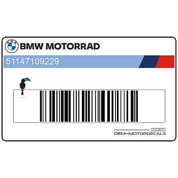 Side cowling decal, left side