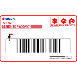 Naklejka na tylną owiewkę / zadupek, lewa strona