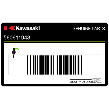 Frame cowling decal, left side