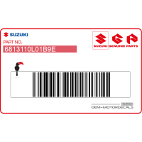 SUZUKI Naklejka na tylną owiewkę / zadupek, prawa strona 68131-10L01-B9E