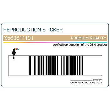 Naklejka na tylną owiewkę / zadupek, lewa strona