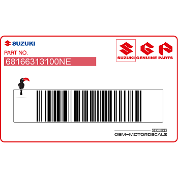 Autocollant carénage arrière queue