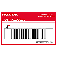 HONDA Tank decal, right side 17521-MCZ-D20ZA