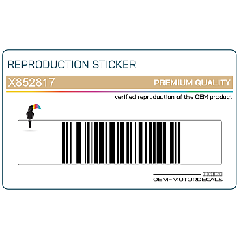 Tail cowl decal, right side