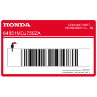 HONDA Fuel tank CBR Honda emblem, right side 64851-MCJ-750ZA