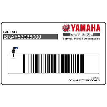 Front cowling decal, left side