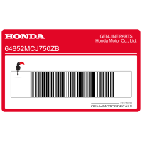 HONDA Kraftstofftank CBR Aufkleber, linke Seite 64852-MCJ-750ZB
