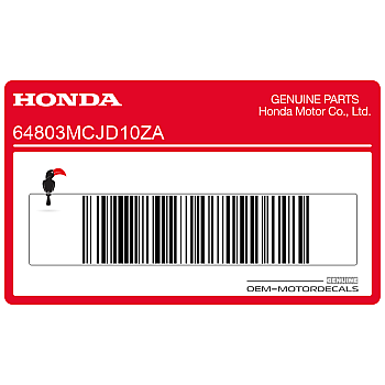 Naklejka na przednią owiewkę (czasza), prawa strona