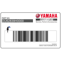 YAMAHA Adesivo Emblema 1 DU6-2839H-00-00