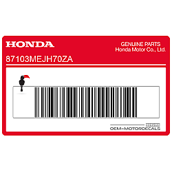 Emblema ala Honda sul serbatoio, lato destro