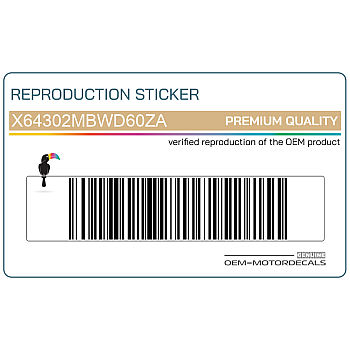 Zijpaneel sticker, linkerkant