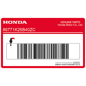 Naklejka 125 na owiewkę tylnią