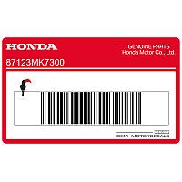 HONDA Side cover decal 87123-MK7-300