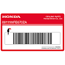 HONDA-Aufkleber am Hinterradschutzblech, rechte Seite