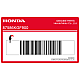 Honda CBF125 Etichetta avvertenza serbatoio Solo benzina senza piombo Contenuto etanolo OEM 87586KGF900