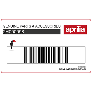 Sticker voor staartkap