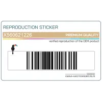 REPRODUCTION Tail cowl decal, right side X560621226