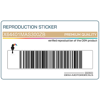 Autocollant bas de carénage, côté droit