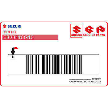 Autocollant emblème Burgman de cache guidon