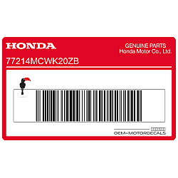 Rear tail cowl model decal (Type 1 JDM)
