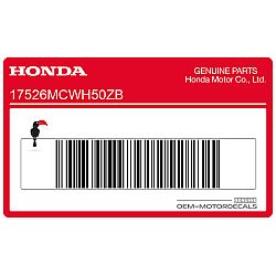 Fuel tank wing emblem sticker, right side