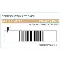 REPRODUCTION Adesivo carena anteriore superiore, lato sinistro X51147108767