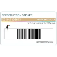 REPRODUCTION Zijpaneel sticker, linkerkant X51147108613