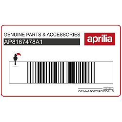 Aprilia Logo Seitenverkleidung Aufkleber, rechte Seite