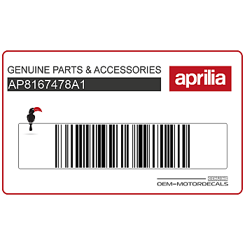 Aprilia Logo Seitenverkleidung Aufkleber, rechte Seite