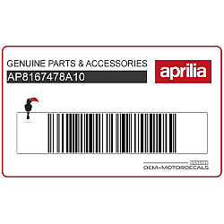 Aprilia Logo Frontverkleidung Aufkleber