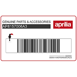 Aprilia Seitenverkleidung Aufkleber, rechte Seite