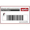 Aprilia zijkuip sticker, linkerzijde