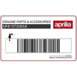 Aprilia Logo Aufkleber Frontverkleidung