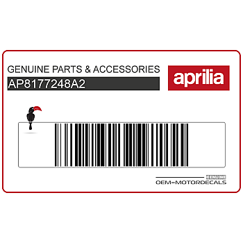 Aprilia Aufkleber für Frontverkleidung