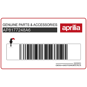 Aprilia Aufkleber für Windschild