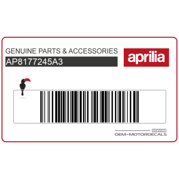 Naklejka modelu na owiewkę tylną