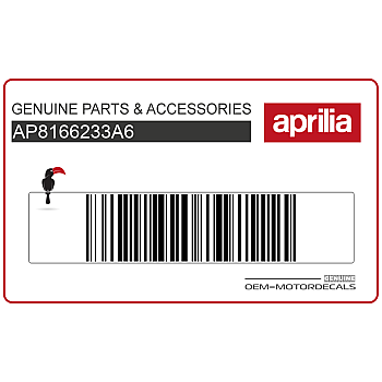Aprilia Logo-Aufkleber Frontverkleidung
