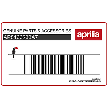 Aprilia Logo-Aufkleber Frontverkleidung