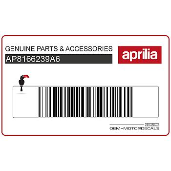 Aprilia Logo-Aufkleber Frontverkleidung