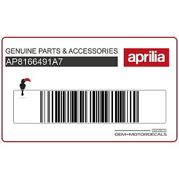 Aprilia Logo-Aufkleber Frontverkleidung