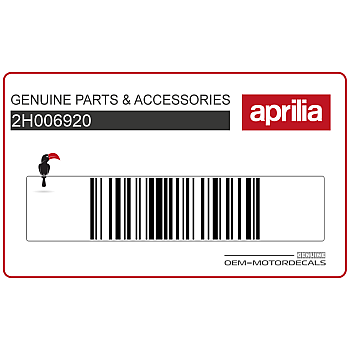 Aufkleber im Windschildbereich