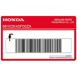 Emblema Honda carenado lateral (70mm)