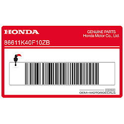 Pegatina ABS del carenado lateral