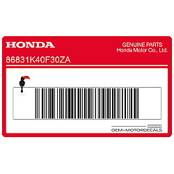 Calcomanía emblema FORZA del panel lateral trasero