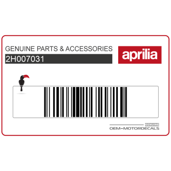 Naklejka górna tylnej owiewki, prawa strona