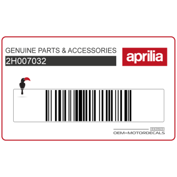 Naklejka górna tylnej owiewki, lewa strona