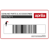APRILIA Side fairing decal, left side 2H007071