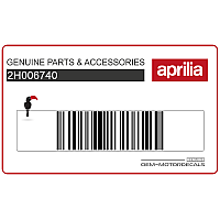 APRILIA Fuel tank upper decal 2H006740